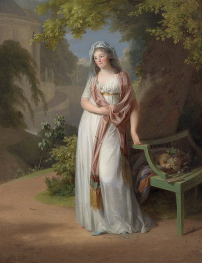 Portrait de la margravine Luise von Anhalt-Dessau (Louise de Brandebourg-Schwedt) - Johann Friedrich August Tischbein