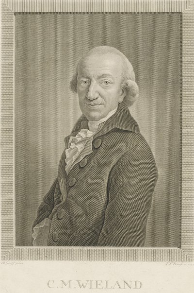 Portrait du poète et écrivain Christoph Martin Wieland 1733-1813 - Johann Friedrich Bause