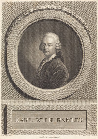Karl Ramler - Johann Friedrich Bause after Anton Graff