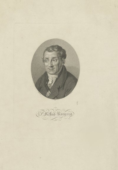Portrait de Friedrich Ludwig Kreysig 1770-1839, 1826 - Johann Friedrich Bolt