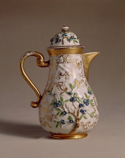 Cafetière, décorée de reliefs appliqués, Meissen, c.1710 - Johann Friedrich Bottger