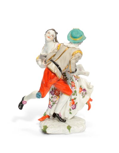 Groupe de danseurs tyroliens de Meissen, vers 1740 - Johann Friedrich Eberlein