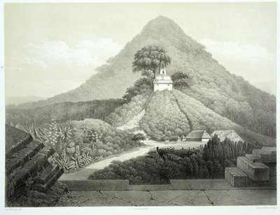 Vue pittoresque au Temple de la Croix, Palenque, planche 20 de 