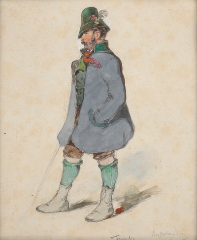 Paysans en costume de Berchtesgaden - Johann Friedrich Treml