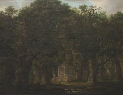 Monument dans un bois de chênes - Johann Friedrich Weitsch