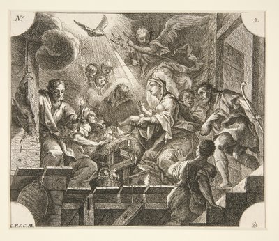 Nativité - Johann Georg Bergmuller