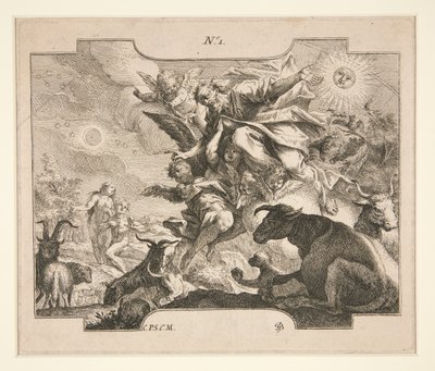La Création (?) - Johann Georg Bergmuller