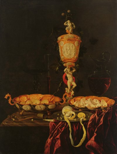 Nature morte avec un gobelet, 1676 - Johann Georg Hinz