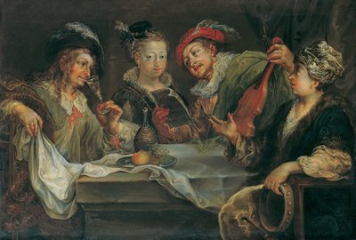 Divertissement après le repas - Johann Georg Platzer