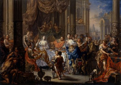 Le festin de Cléopâtre - Johann Georg Platzer