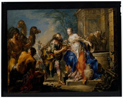 Éliézer et Rebecca - Johann Georg Platzer