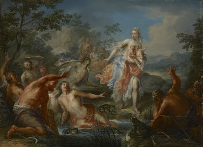Latone transformant les paysans lyciens en grenouilles - Johann Georg Platzer
