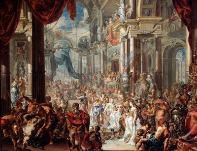 La Parabole du festin de noces, 1737 - Johann Georg Platzer