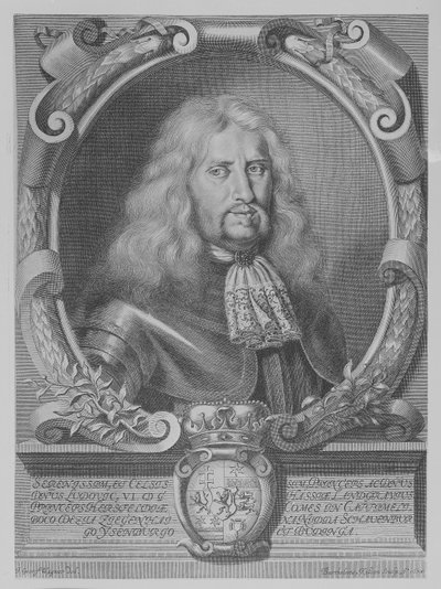 Ludwig VI, landgrave de Hesse-Darmstadt, gravé par Bartholomaus Kilian II, 1678 - Johann Georg Wagner
