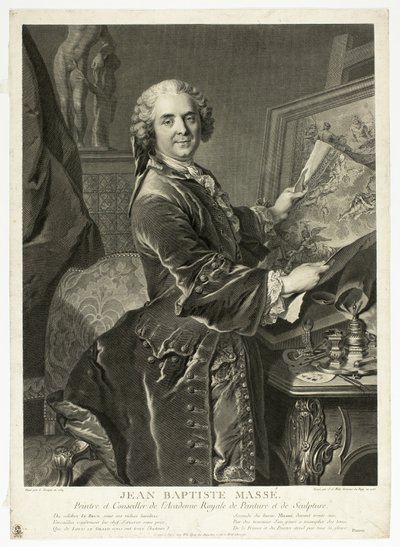 Portrait de Jean Baptiste Massé - Johann Georg Wille