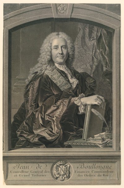 Portrait de Jean de Boullongne - Johann Georg Wille