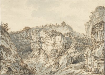 Rochers à Montmartre - Johann Georg Wille