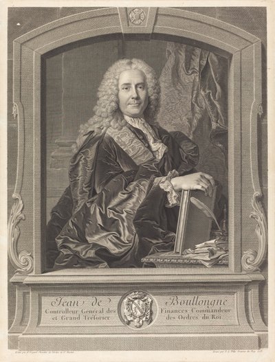Jean de Boullongne - Johann Georg Wille after Hyacinthe Rigaud