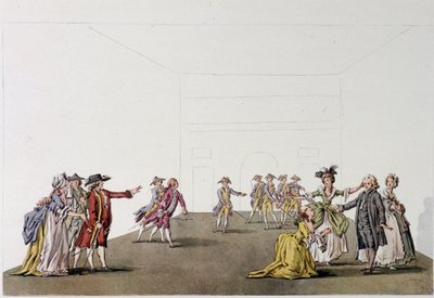 Dernière scène du « Père de famille » par Denis Diderot - fac-similé - gravure d