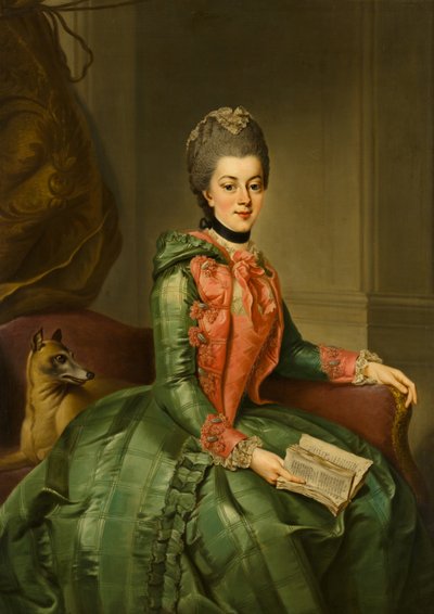 Portrait de la princesse Frederika Sophia Wilhelmina (1751-1820), vers 1768-1769 - Johann Georg Ziesenis