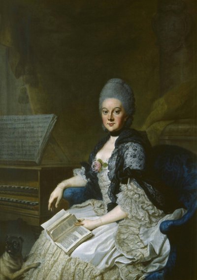 Duchesse Anna Amalia de Brunswick-Wolfenbüttel 1739-1807 - Johann Georg Ziesenis the Younger