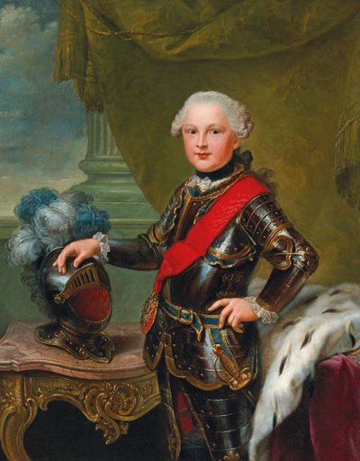 Portrait de Charles II Auguste 1746-1795, duc de Deux-Ponts, vers 1757 - Johann Georg Ziesenis the Younger