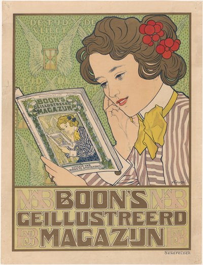 Affiche pour le Magasin Illustré de Boon - Johann Georg van Caspel