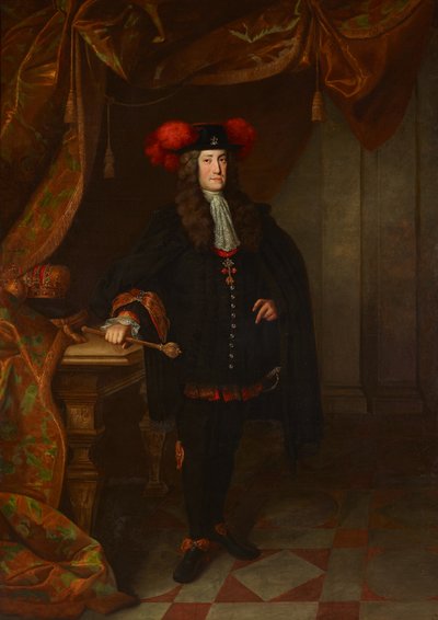 Portrait de Charles VI, Empereur du Saint-Empire romain germanique - Johann Gottfried Auerbach