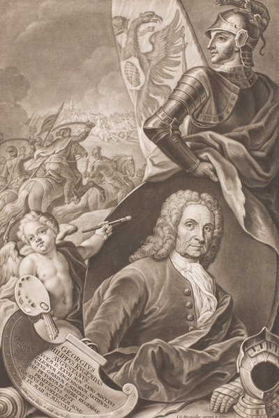 Portrait de Georg Philipp Rugendas 1666-1742 - Johann Gottfried Haid