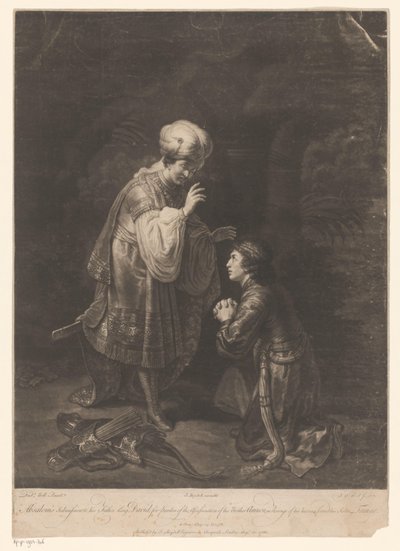 Réconciliation de David et Absalom - Johann Gottfried Haid