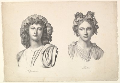 Melpomène et Thalie, 1823-26 - Johann Gottfried Schadow