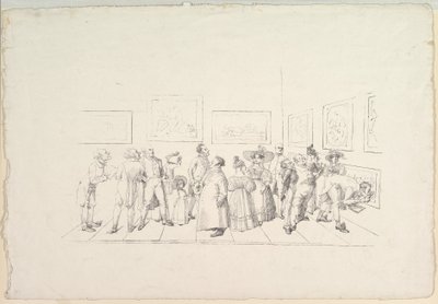 Le public à une exposition, 1831 - Johann Gottfried Schadow