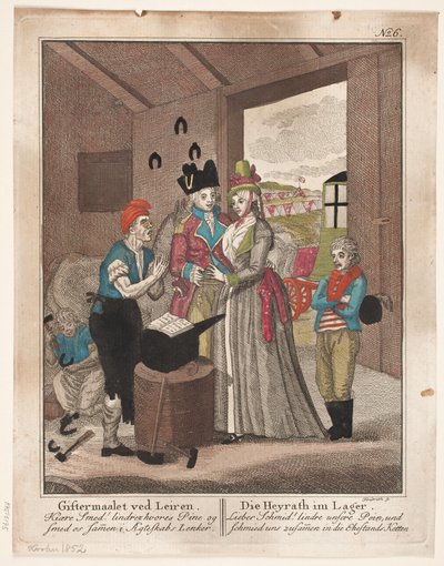 Le mariage à Leiren - Johann Gottlieb Friedrich
