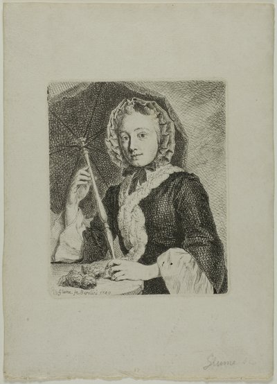 Femme avec un parasol (Mme Friedrich Christian Glume, belle-sœur de l