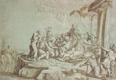 Adoration des bergers - Johann Gottlieb Prestel