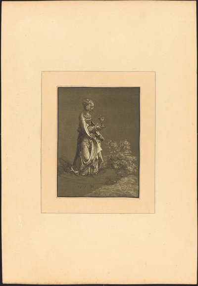 Sainte Barbe - Johann Gottlieb Prestel after Albrecht Altdorfer