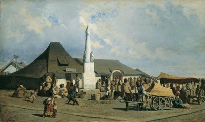 Place du marché à Szolnok - Johann Gualbert Raffalt