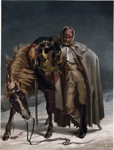 Dragon des gardes suisses lors de la campagne de Russie - Johann Heinrich Bleuler