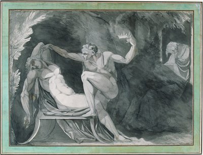 Le roi danois est empoisonné dans son sommeil par son frère - Johann Heinrich Füssli
