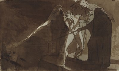 Macbeth et les trois sorcières. Illustration pour Macbeth de Shakespeare, IV,1 - Johann Heinrich Füssli