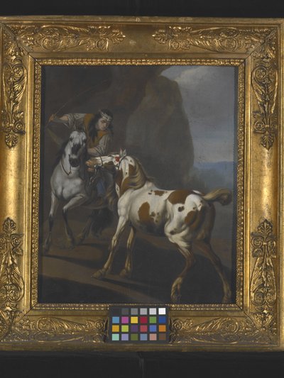 Indien domptant un cheval - Johann Heinrich Roos