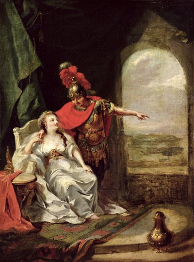 Antoine racontant à Cléopâtre sa victoire sur la cavalerie d