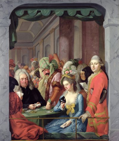 Personnalités masquées de la cour de Kassel - Johann Heinrich Tischbein