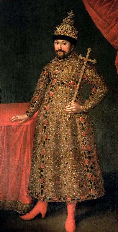 Portrait du tsar Michel III Fiodorovitch (1596-1645), 1728 - Johann Heinrich Wedekind