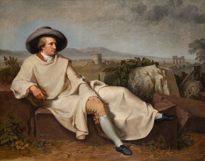 Goethe dans la campagne romaine - Johann Heinrich Wilhelm Tischbein