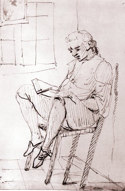 Johann Wolfgang Von Goethe dans sa maison à Rome par Johann Heinrich Wilhelm Tischbein - Johann Heinrich Wilhelm Tischbein