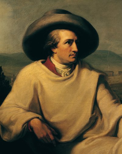 Johann Wolfgang von Goethe (1749-1832) dans la Campagna, vers 1790 (détail) - Johann Heinrich Wilhelm Tischbein