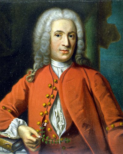 Carl Von Linné naturaliste et écrivain suédois (1707 - 1778) - par J. H. Scheffel, dans « Portrait de Linné » par Tycho Tullberg - Johann Henrik Scheffel