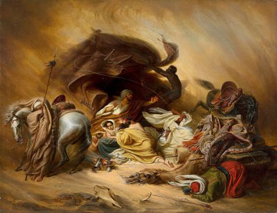 Le Samum dans le désert, après 1844 - Johann Hermann Kretzschmer