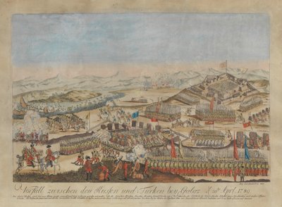 Incident entre les armées russes et ottomanes à Galati le 20 avril 1789, 1789 - Johann Hieronymus Loeschenkohl
